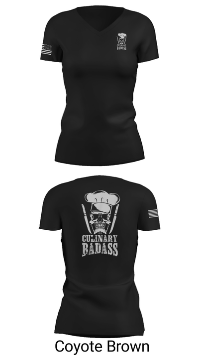 776 Brigade Engineer Batallion 36594934 Women's Short Sleeve V-neck Shirt - 19