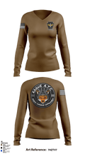 Fox company 2/104th avn 96762502 Women's Long Sleeve V-neck Shirt - 5
