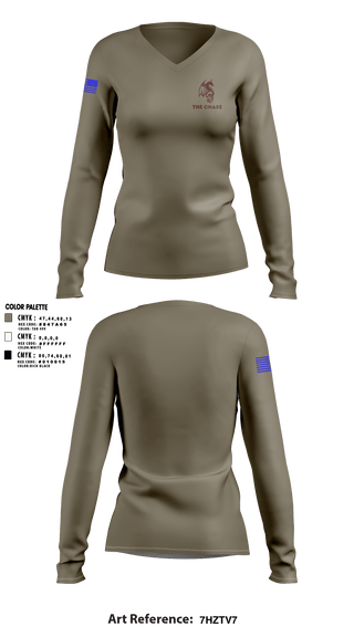 Women's Long Sleeve Vneck Shirt, , Police, Teamtime, Team time, sublimation, custom sports apparel, team uniforms, spirit wear, spiritwear, sports uniforms, custom shirts, team store, custom team store, fundraiser sports, apparel fundraiser