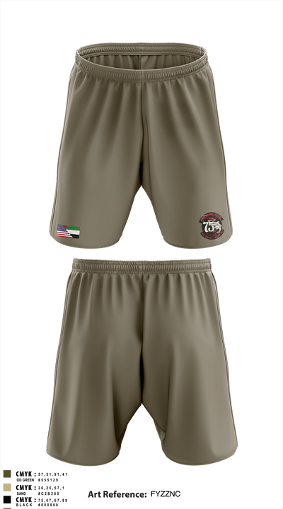 75 EFGS 84413741 Athletic Shorts With Pockets - 2
