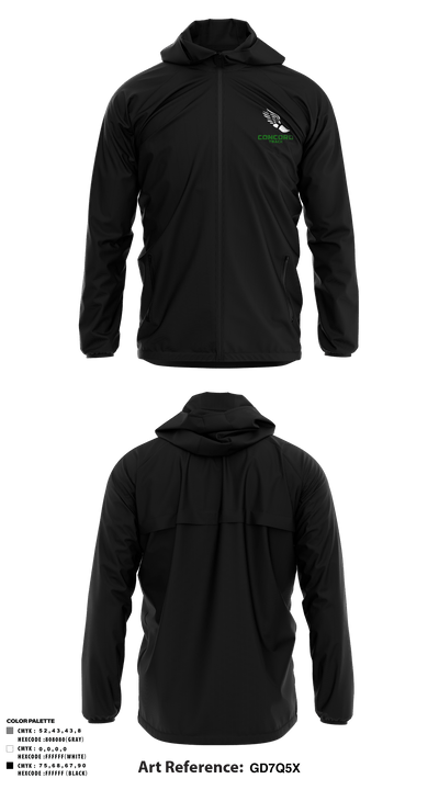 Concord High School Track 53059740 Windbreaker - 4