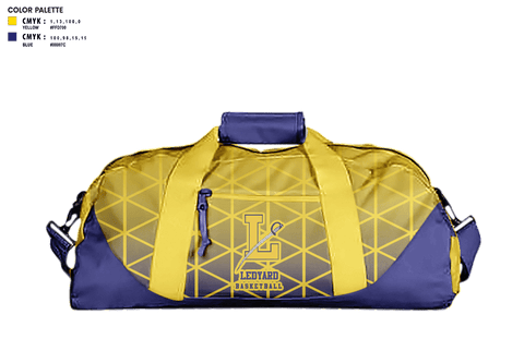Duffle Bag, Ledyard High School Basketball, Men's Basketball, Teamtime, Team time, sublimation, custom sports apparel, team uniforms, spirit wear, spiritwear, sports uniforms, custom shirts, team store, custom team store, fundraiser sports, apparel fundraiser