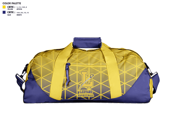 Duffle Bag, Ledyard High School Basketball, Men's Basketball, Teamtime, Team time, sublimation, custom sports apparel, team uniforms, spirit wear, spiritwear, sports uniforms, custom shirts, team store, custom team store, fundraiser sports, apparel fundraiser