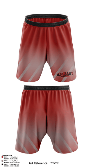 Athletic Shorts With Pockets, U S Grant High School Soccer, Men's Soccer, Teamtime, Team time, sublimation, custom sports apparel, team uniforms, spirit wear, spiritwear, sports uniforms, custom shirts, team store, custom team store, fundraiser sports, apparel fundraiser