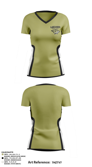Women's Short Sleeve Vneck Shirt, Lakewood High School Basketball, Women's Basketball, Teamtime, Team time, sublimation, custom sports apparel, team uniforms, spirit wear, spiritwear, sports uniforms, custom shirts, team store, custom team store, fundraiser sports, apparel fundraiser