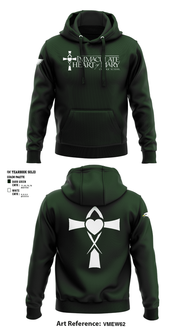 Hoodie, Immaculate Heart Of Mary School, Spirit Store, Teamtime, Team time, sublimation, custom sports apparel, team uniforms, spirit wear, spiritwear, sports uniforms, custom shirts, team store, custom team store, fundraiser sports, apparel fundraiser