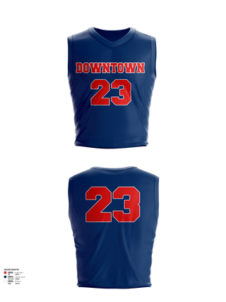 DTG Basketball 38220233 Reversible Basketball Jersey (Red/Blue) - 3