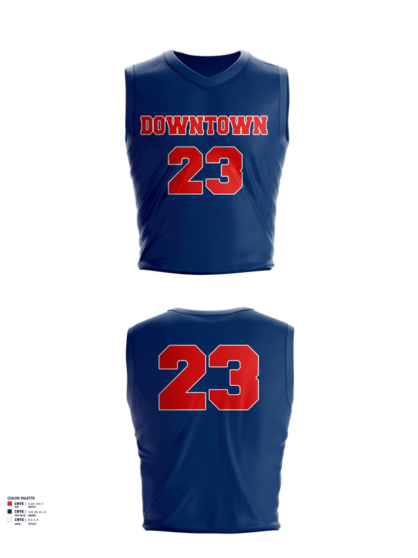 DTG Basketball 38220233 Reversible Basketball Jersey (Red/Blue) - 3