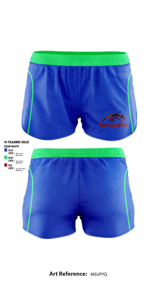 Women's Shorts, E&D Remodeling and Siding LLC, , Teamtime, Team time, sublimation, custom sports apparel, team uniforms, spirit wear, spiritwear, sports uniforms, custom shirts, team store, custom team store, fundraiser sports, apparel fundraiser