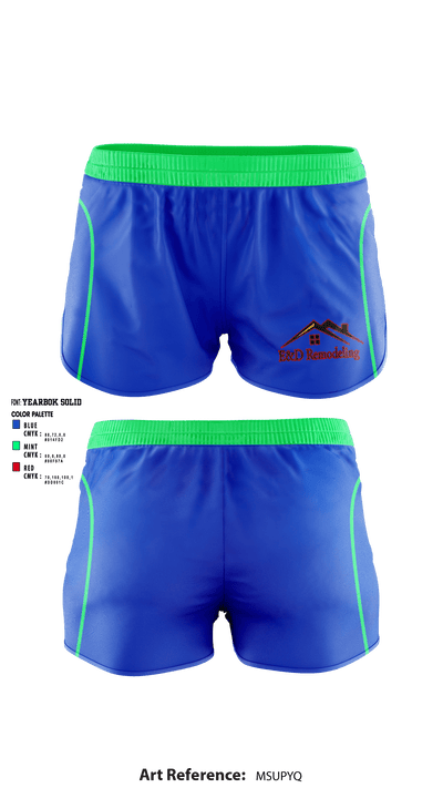 E&D Remodeling and Siding LLC 54370275 Women's Shorts - 1