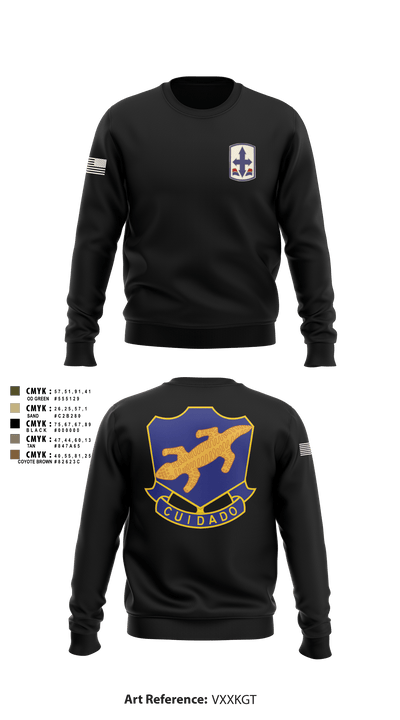 1-158th IN 91040606 Crew Neck Sweatshirt - 1
