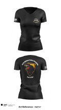 46th Military Police Company 72140554 Women's Short Sleeve V-neck Shirt - 3