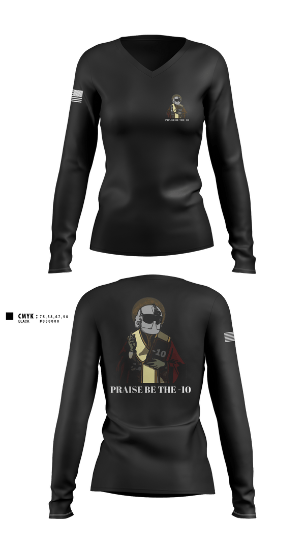 Women's Long Sleeve Vneck Shirt, Cannibals, Army, Teamtime, Team time, sublimation, custom sports apparel, team uniforms, spirit wear, spiritwear, sports uniforms, custom shirts, team store, custom team store, fundraiser sports, apparel fundraiser