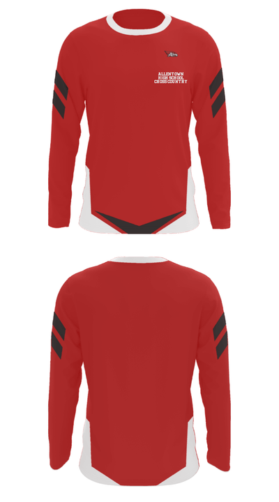 Allentown High School Cross Country 36691106 Long Sleeve Performance Shirt - 11
