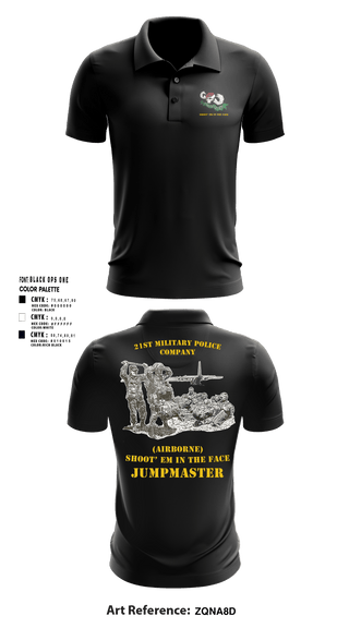 Short Sleeve Performance Polo, 21ST MILITARY POLICE COMPANY (AIRBORNE), Army, Teamtime, Team time, sublimation, custom sports apparel, team uniforms, spirit wear, spiritwear, sports uniforms, custom shirts, team store, custom team store, fundraiser sports, apparel fundraiser