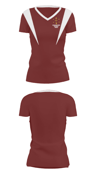 Women's Short Sleeve Vneck Shirt, Graham High School Band, Spirit Store, Teamtime, Team time, sublimation, custom sports apparel, team uniforms, spirit wear, spiritwear, sports uniforms, custom shirts, team store, custom team store, fundraiser sports, apparel fundraiser