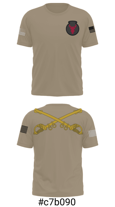 1-145th Armor 33702857 Short Sleeve Performance Shirt - 31