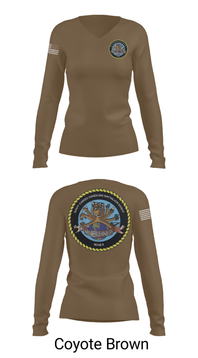 NCHB-8 12984282 Women's Long Sleeve V-neck Shirt - 38