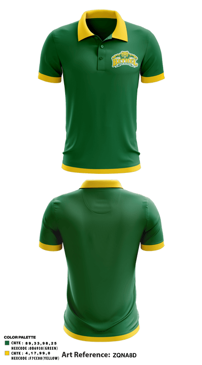Bethel High School 30523815 Short Sleeve Performance Polo - 39