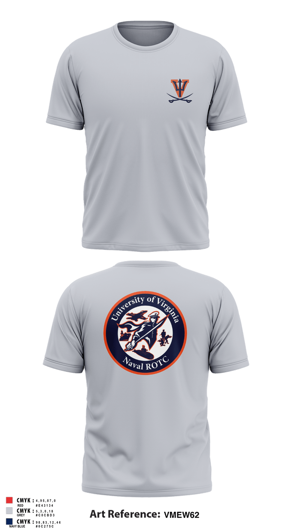Short Sleeve Performance Shirt, University of Virginia NROTC, Navy, Teamtime, Team time, sublimation, custom sports apparel, team uniforms, spirit wear, spiritwear, sports uniforms, custom shirts, team store, custom team store, fundraiser sports, apparel fundraiser