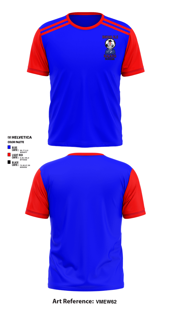 Short Sleeve Performance Shirt, Indio High School Soccer, Men's Soccer, Teamtime, Team time, sublimation, custom sports apparel, team uniforms, spirit wear, spiritwear, sports uniforms, custom shirts, team store, custom team store, fundraiser sports, apparel fundraiser