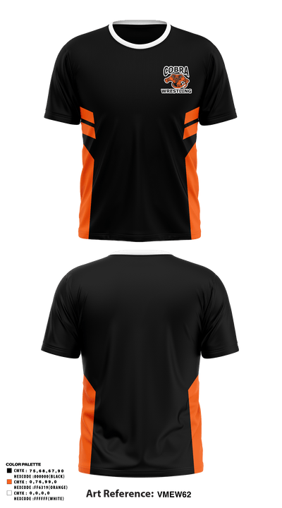 Cobra Wrestling 69728569 Short Sleeve Performance Shirt - 1