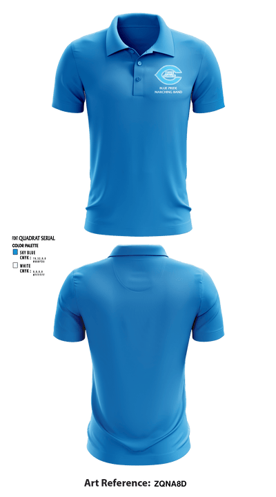 Chanute High School Band 70581105 Short Sleeve Performance Polo - 1