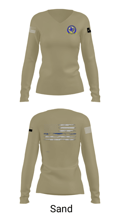 Wolfforth Police Department 44657535 Women's Long Sleeve V-neck Shirt - 42
