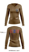 Boston Fire Department 86583184 Women's Long Sleeve V-neck Shirt - 2