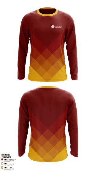 Long Sleeve Performance Shirt, West Phoenix High School, Spirit Store, Teamtime, Team time, sublimation, custom sports apparel, team uniforms, spirit wear, spiritwear, sports uniforms, custom shirts, team store, custom team store, fundraiser sports, apparel fundraiser