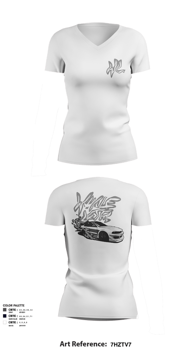 Whole Lotta 18700693 Women's Short Sleeve V-neck Shirt - 1