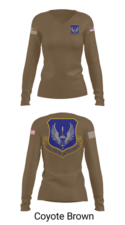724th Special Tactics Group 79677421 Women's Long Sleeve V-neck Shirt - 38