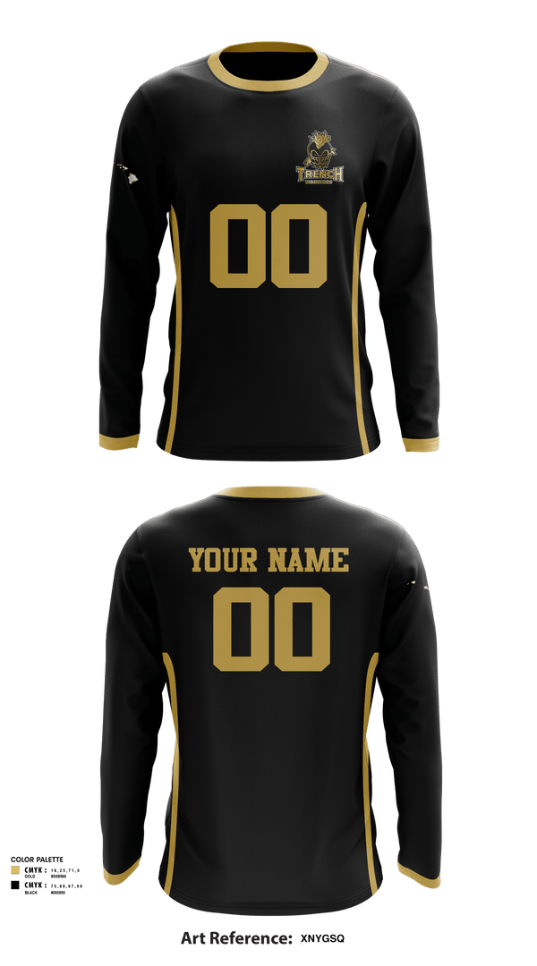 Long Sleeve Performance Shirt, TRENCH WARRIORS, Football, Teamtime, Team time, sublimation, custom sports apparel, team uniforms, spirit wear, spiritwear, sports uniforms, custom shirts, team store, custom team store, fundraiser sports, apparel fundraiser