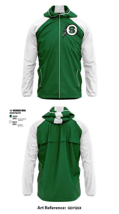 Schuyler Central High School Cheer 82314390 Windbreaker - 1