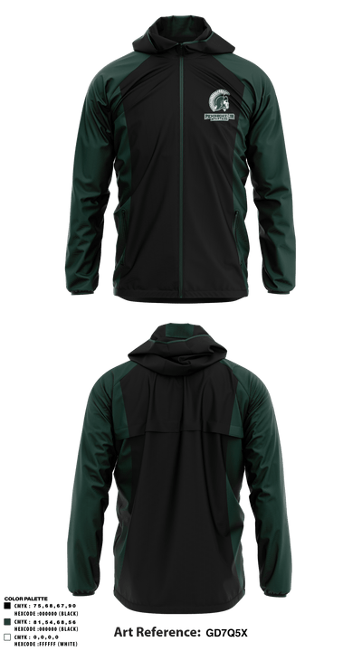 Pembroke Jr Spartans Cheer 93599951 Windbreaker - 3