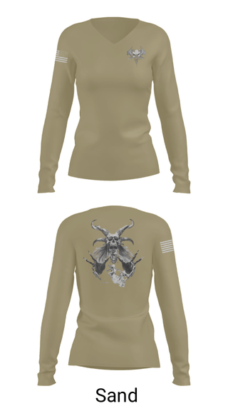 Women's Long Sleeve Vneck Shirt, , National Guard, Teamtime, Team time, sublimation, custom sports apparel, team uniforms, spirit wear, spiritwear, sports uniforms, custom shirts, team store, custom team store, fundraiser sports, apparel fundraiser