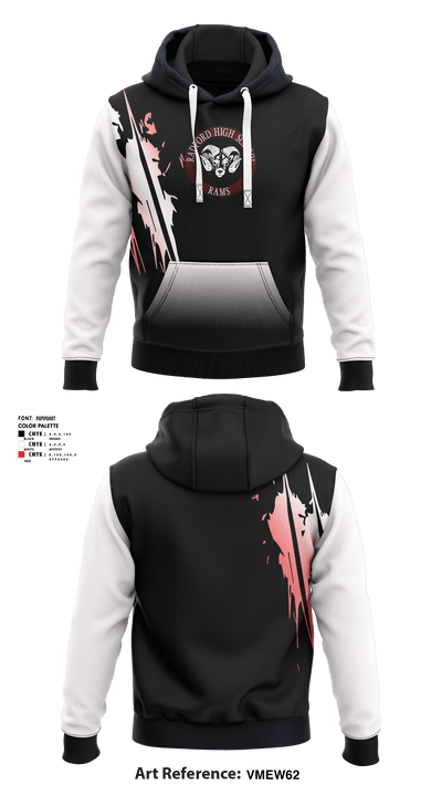 Radford High School Wrestling 13388447 Hoodie - 1