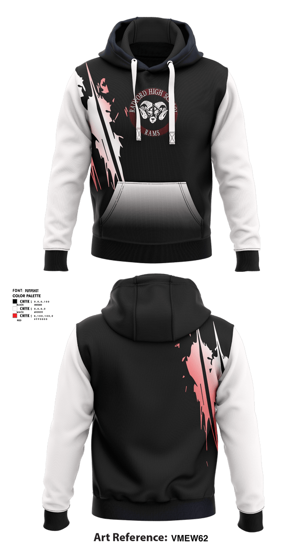 Hoodie, Radford High School Wrestling, Wrestling, Teamtime, Team time, sublimation, custom sports apparel, team uniforms, spirit wear, spiritwear, sports uniforms, custom shirts, team store, custom team store, fundraiser sports, apparel fundraiser