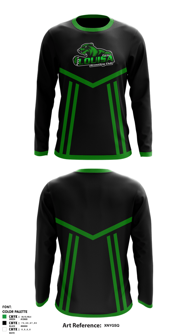 Louisa Wrestling Club 3728109 Long Sleeve Performance Shirt - 1