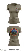 A Co, 2-13th AVN REGT 95713396 Women's Short Sleeve V-neck Shirt - 2