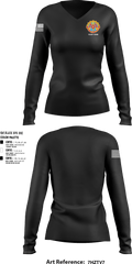 731st CSSB 24478692 Women's Long Sleeve V-neck Shirt - 1