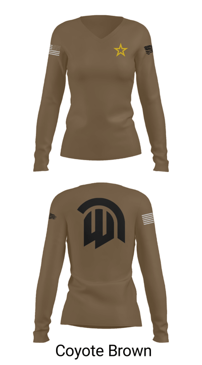 Waxahachie Recruiting Station 82503072 Women's Long Sleeve V-neck Shirt - 37