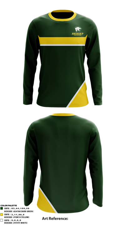 Arthur P Schalick High School 52751489 Long Sleeve Performance Shirt - 1