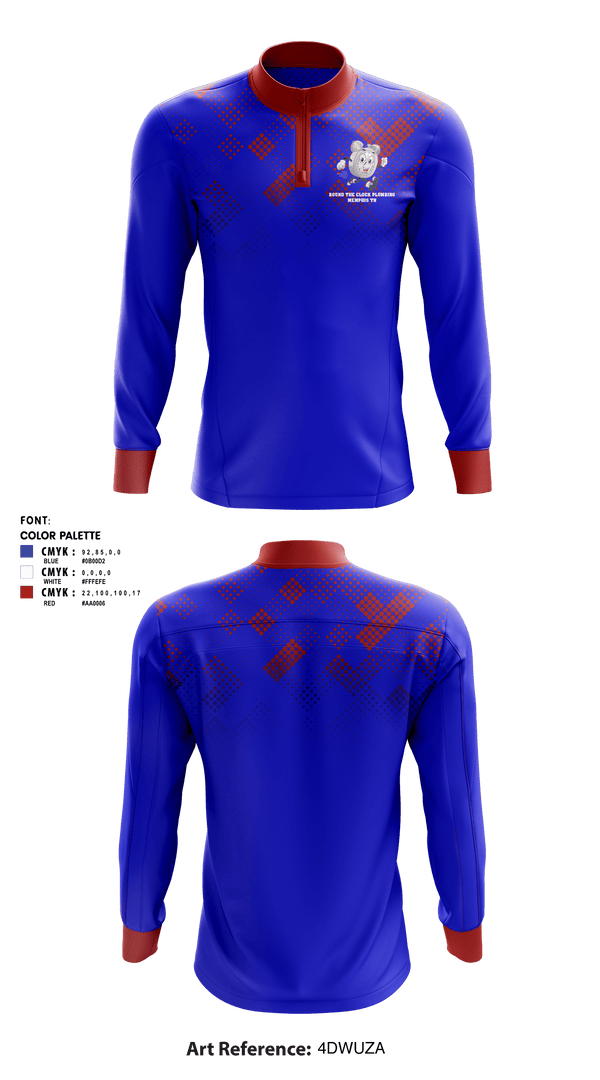 Quarter Zip Jacket, ROUND THE CLOCK PLUMBING, , Teamtime, Team time, sublimation, custom sports apparel, team uniforms, spirit wear, spiritwear, sports uniforms, custom shirts, team store, custom team store, fundraiser sports, apparel fundraiser