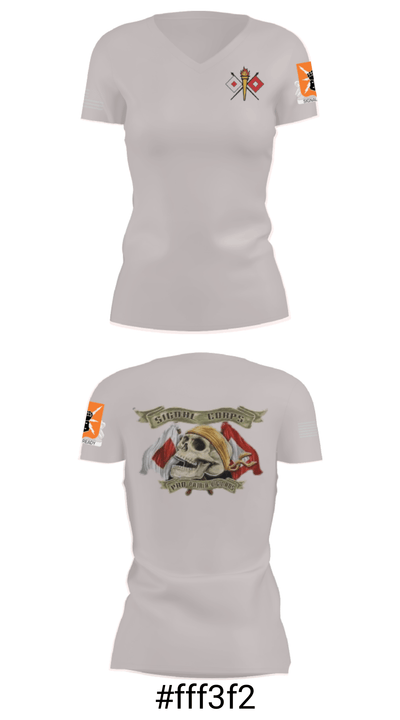4ID 3ABCT 1-66AR HHC S6 4294361 Women's Short Sleeve V-neck Shirt - 4