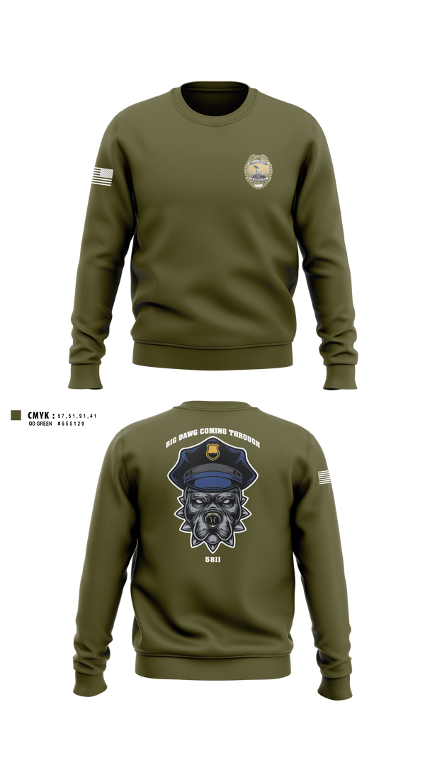 Crew Neck Sweatshirt, PMO, Marines, Teamtime, Team time, sublimation, custom sports apparel, team uniforms, spirit wear, spiritwear, sports uniforms, custom shirts, team store, custom team store, fundraiser sports, apparel fundraiser