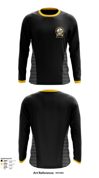 Rio Linda High School Basketball 54732793 Long Sleeve Performance Shirt - 1