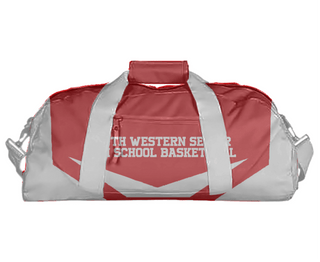 Duffle Bag, South Western Senior High School Basketball, Men's Basketball, Teamtime, Team time, sublimation, custom sports apparel, team uniforms, spirit wear, spiritwear, sports uniforms, custom shirts, team store, custom team store, fundraiser sports, apparel fundraiser