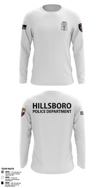 Hillsboro Police Department 31441057 Long Sleeve Performance Shirt - 2 (1)