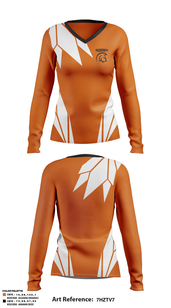 Women's Long Sleeve Vneck Shirt, Silverdale Spartans, Men's Basketball, Teamtime, Team time, sublimation, custom sports apparel, team uniforms, spirit wear, spiritwear, sports uniforms, custom shirts, team store, custom team store, fundraiser sports, apparel fundraiser